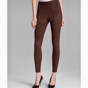 Pristine Faux Suede Brown HUE Leggings Size Medium
